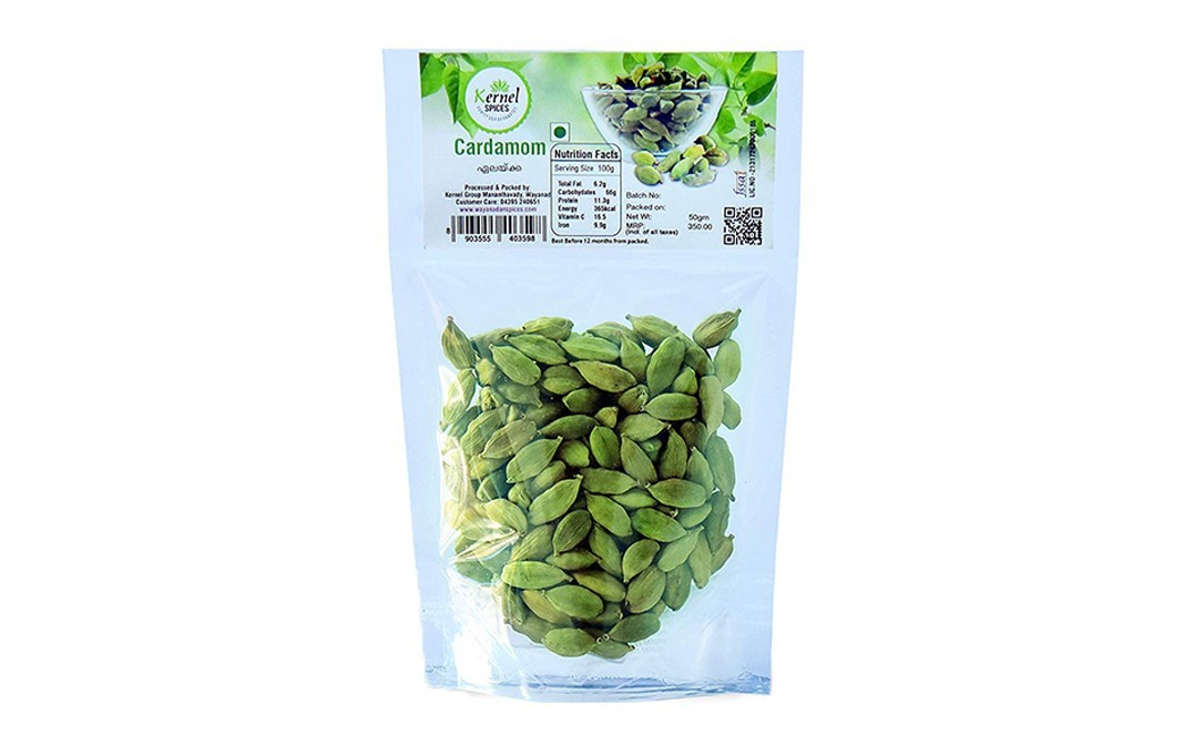 Kernel Spices Cardamom    Pack  50 grams